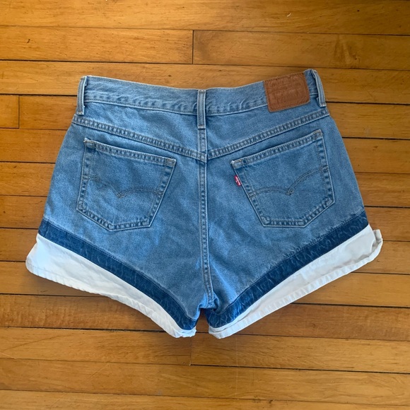 RARE Levi’s A-Line Short Panel Chevron Two Tone - Picture 5 of 6